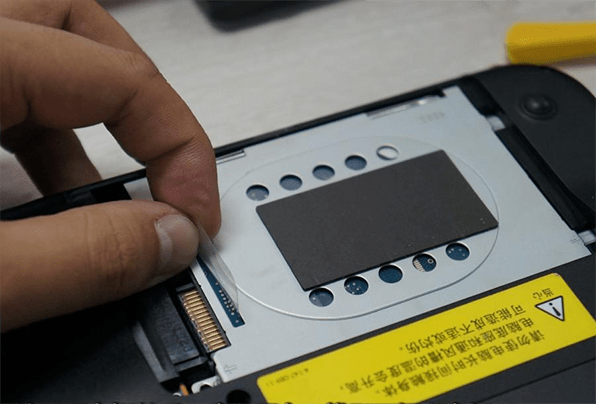 take the hard disk out